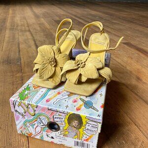 Jeffrey Campbell Honolulu Yellow Suede Heel